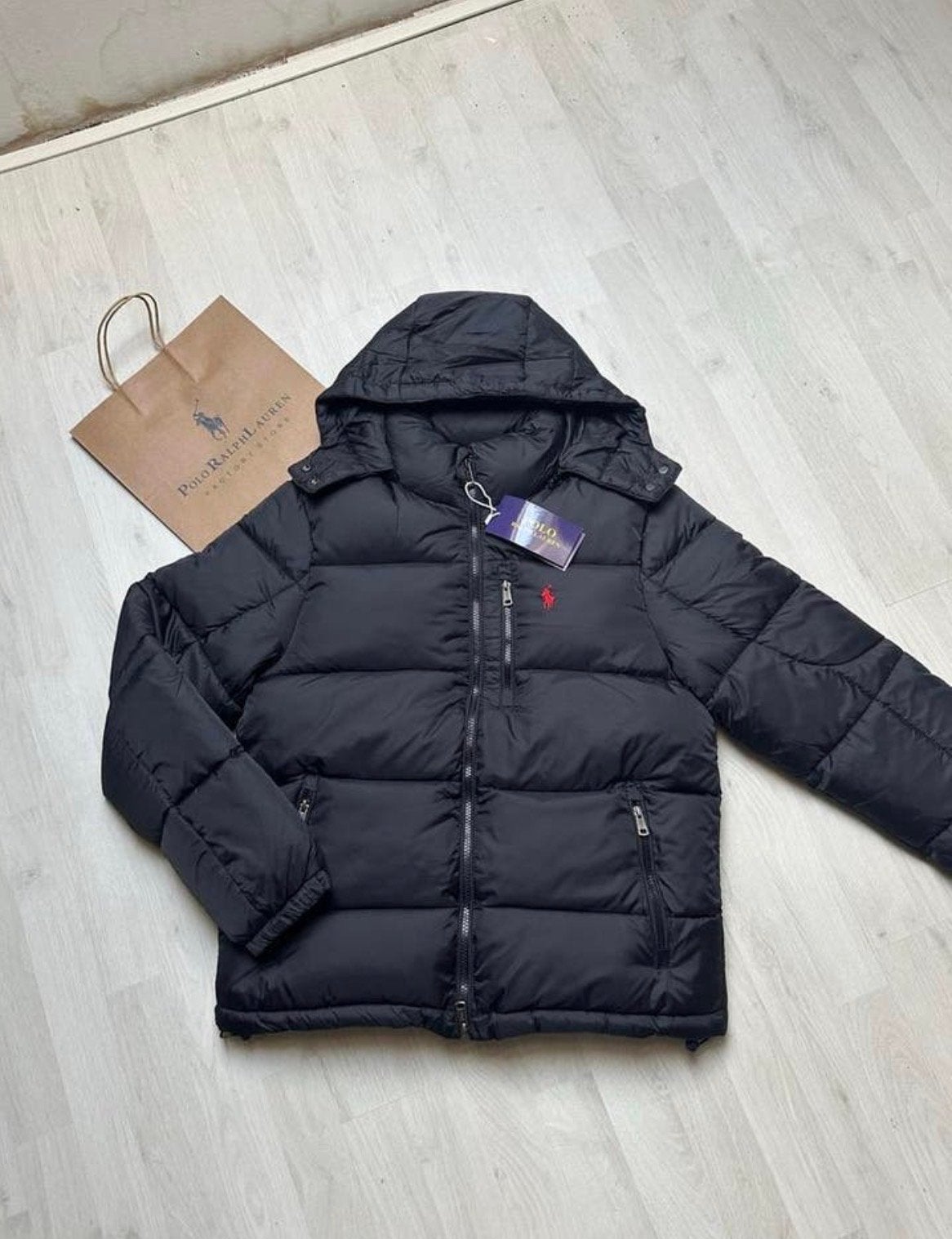 Polo Ralph Lauren Puffer Jacket Zwart S M L Xl, Ophalen of Verzenden, Nieuw, Overige maten, Zwart