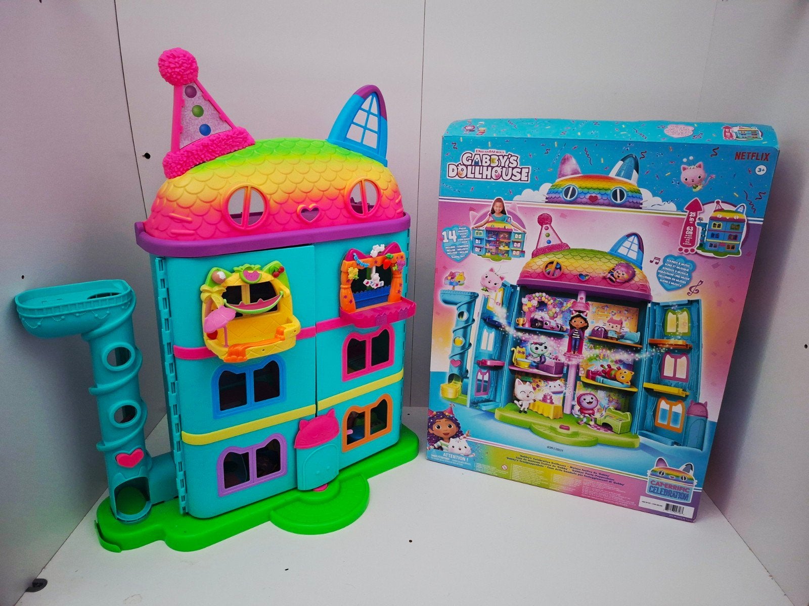 Gabby's Poppenhuis Feesthuis, Kinderen en Baby's, Speelgoed | Poppenhuizen, Ophalen, Zo goed als nieuw, Poppenhuis
