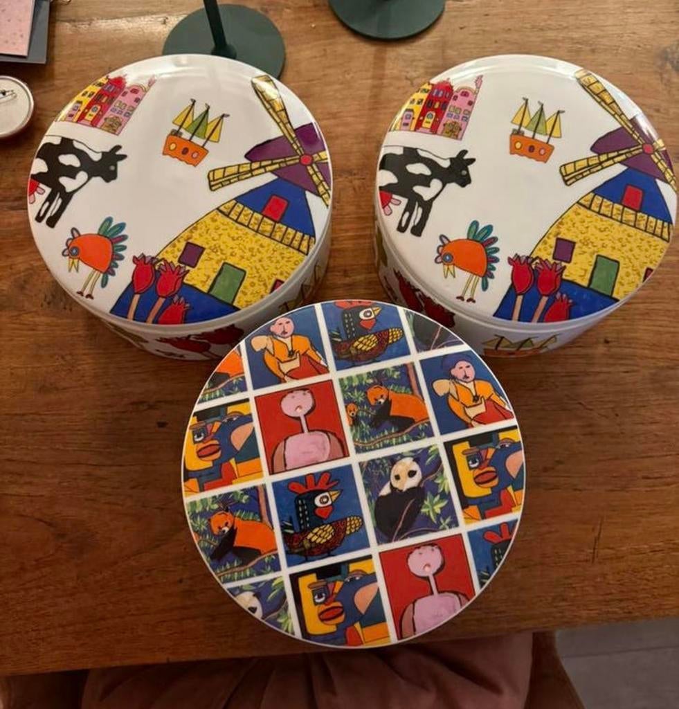 Schoonhoven koektrommel keramiek kunst, Ophalen, Keramiek, Overige typen, Zo goed als nieuw