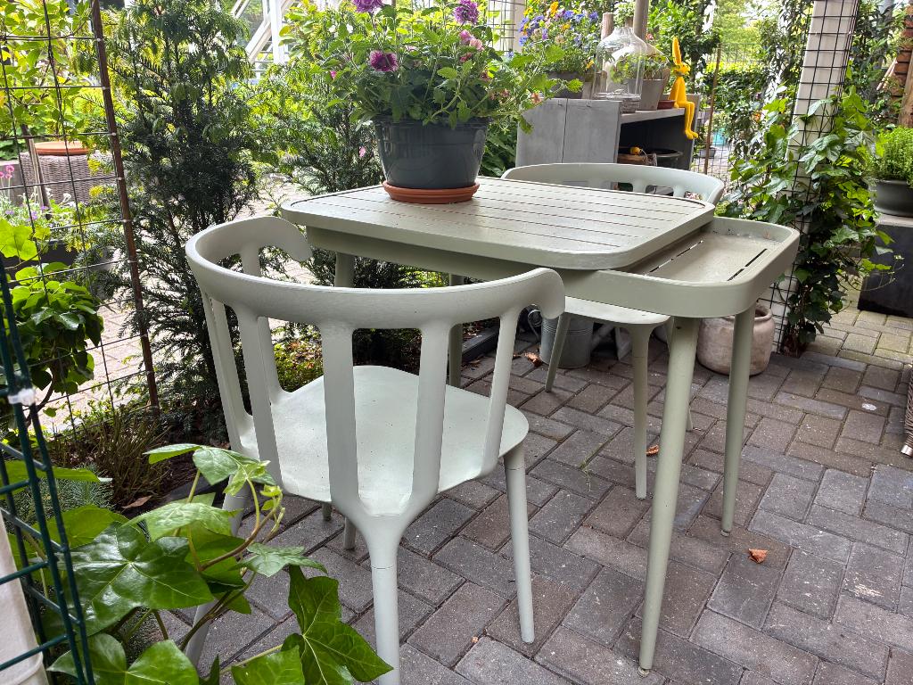 Tuinsetje, Tuin en Terras, Tuinsets en Loungesets, Ophalen, 4 zitplaatsen, Kunststof, Gebruikt