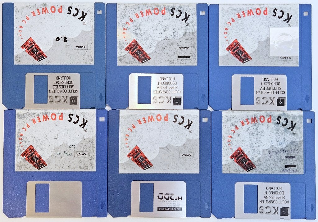 Originele Amiga 500 KCS Power PC Board Installatie Diskettes, Computers en Software, Vintage Computers, Ophalen of Verzenden, Amiga 500