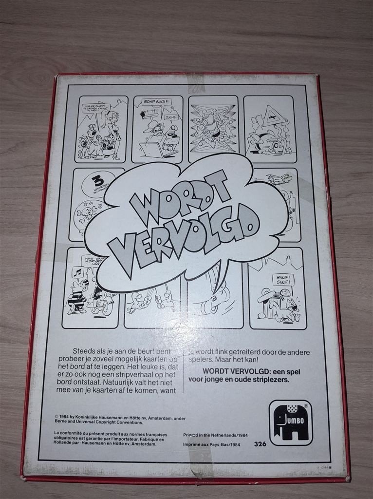 wordt vervolgd - s4884, Hobby en Vrije tijd, Gezelschapsspellen | Bordspellen, Verzenden, Zo goed als nieuw