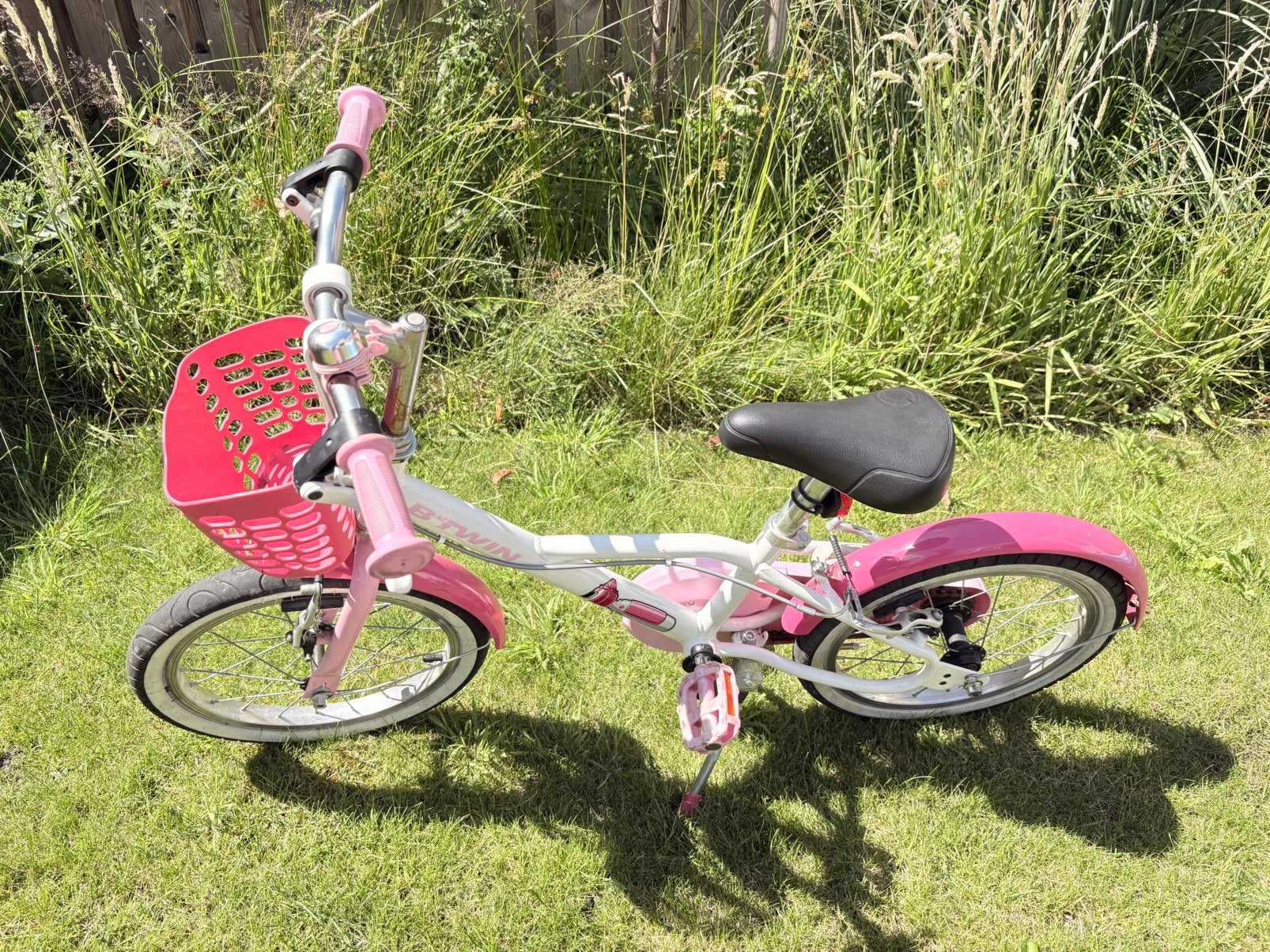 Meisje fiets 16 inches, Ophalen, Zo goed als nieuw, 16 tot 20 inch