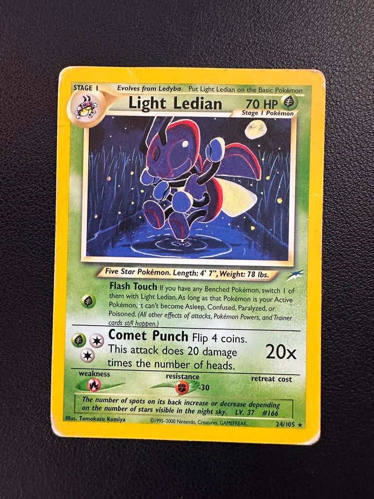 Pokémon Kaart: Light Ledian (24/105) - Neo Destiny, Ophalen of Verzenden, Gebruikt, Losse kaart