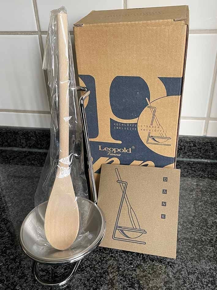 Leopold Vienna kooklepel houder inklusief kooklepel - Nieuw, Overige typen, Nieuw, Ophalen of Verzenden, Metaal