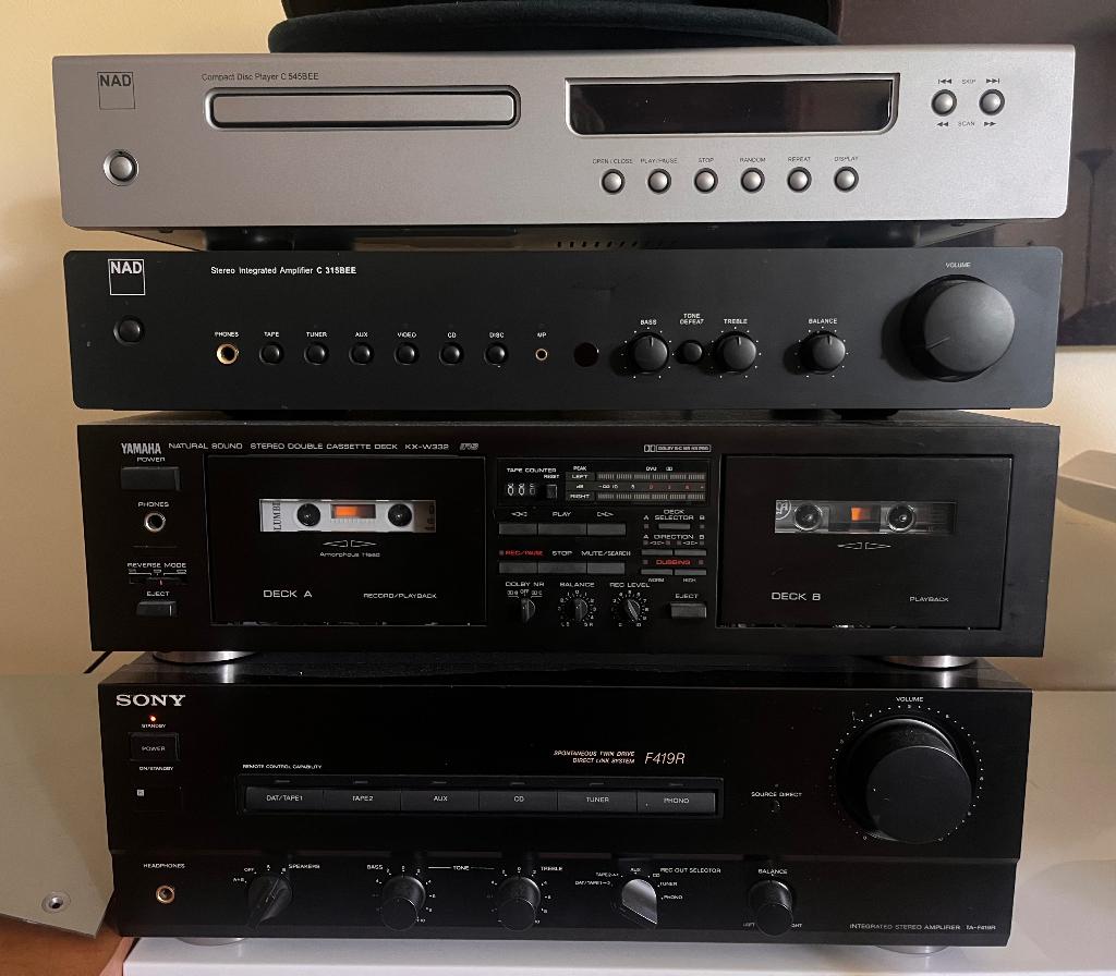 Sony versterker TA F419R, Ophalen of Verzenden, Gebruikt, Sony