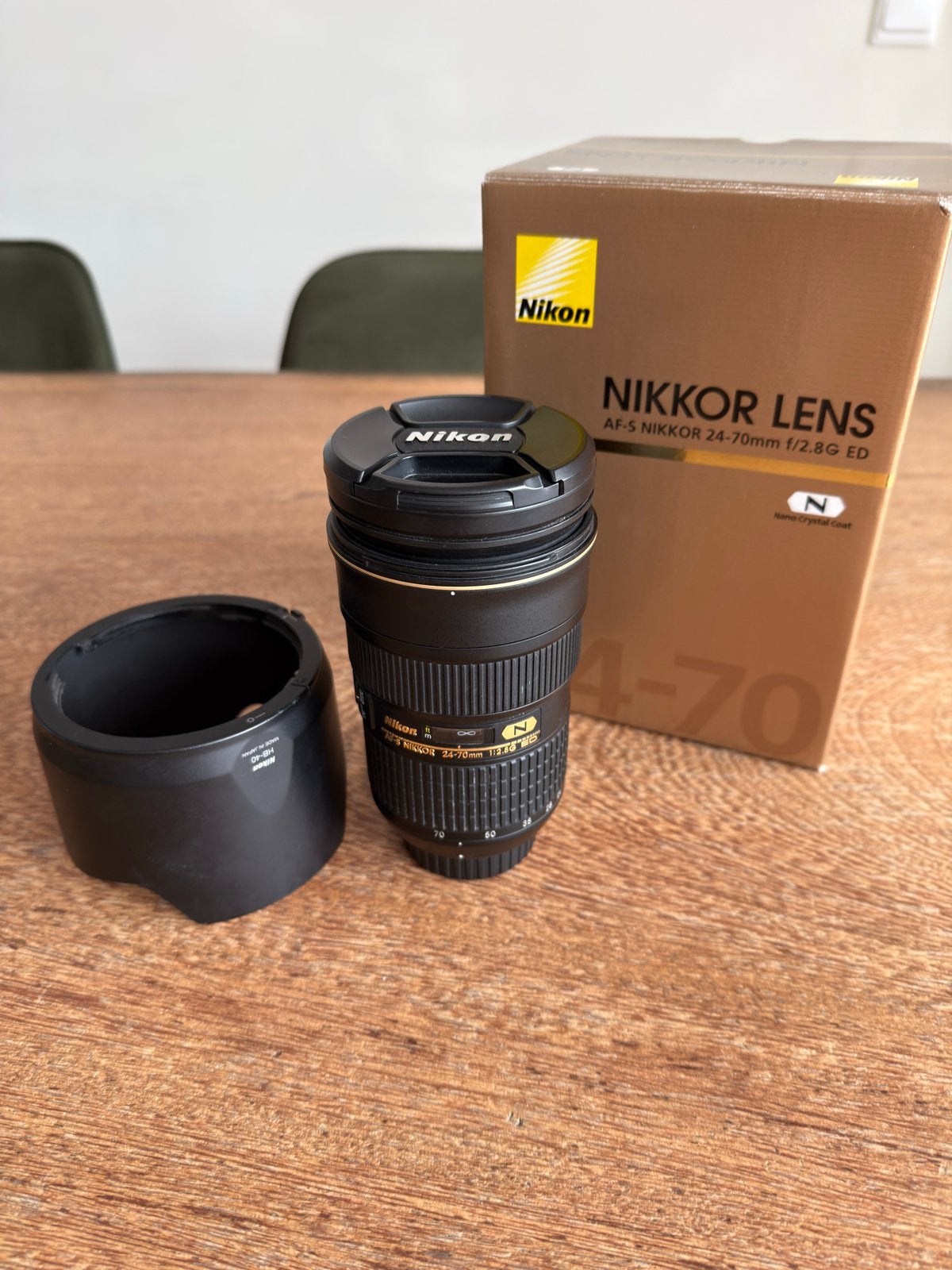 Nikon AF-S NIKKOR 24-70mm f/2.8G ED objectief, Audio, Tv en Foto, Fotografie | Lenzen en Objectieven, Beschermhoes/tas, Gebruikt