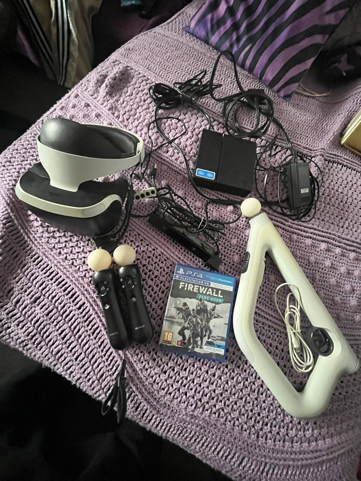 PSVR bril incl. Controllers + accessoires, Ophalen of Verzenden, Zo goed als nieuw, Sony PlayStation