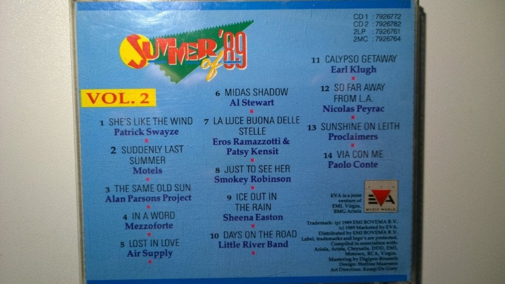 Summer Of '89 Volume 1, Ophalen of Verzenden, Zo goed als nieuw, Pop, Album