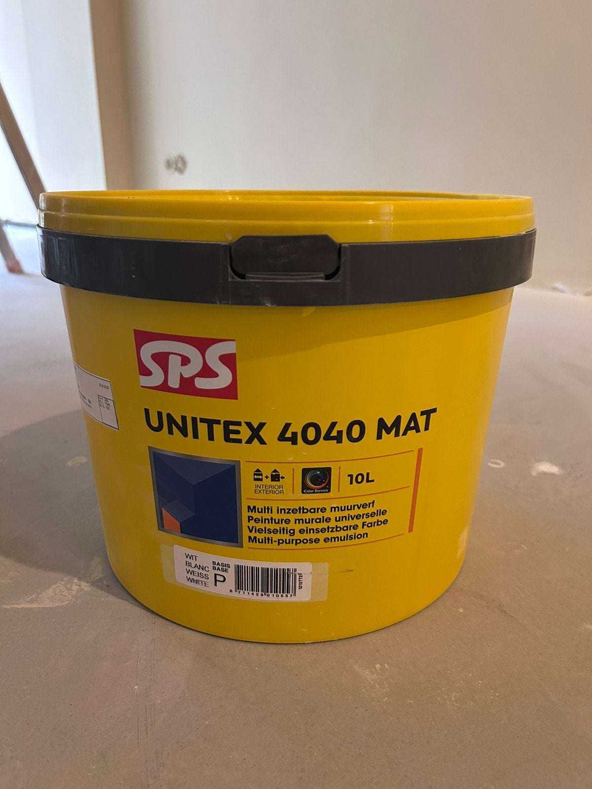 Muurverf SPS Unitex 4040 Mat - Kleur: Groen - 5 liter, Ophalen, Zo goed als nieuw, Roze