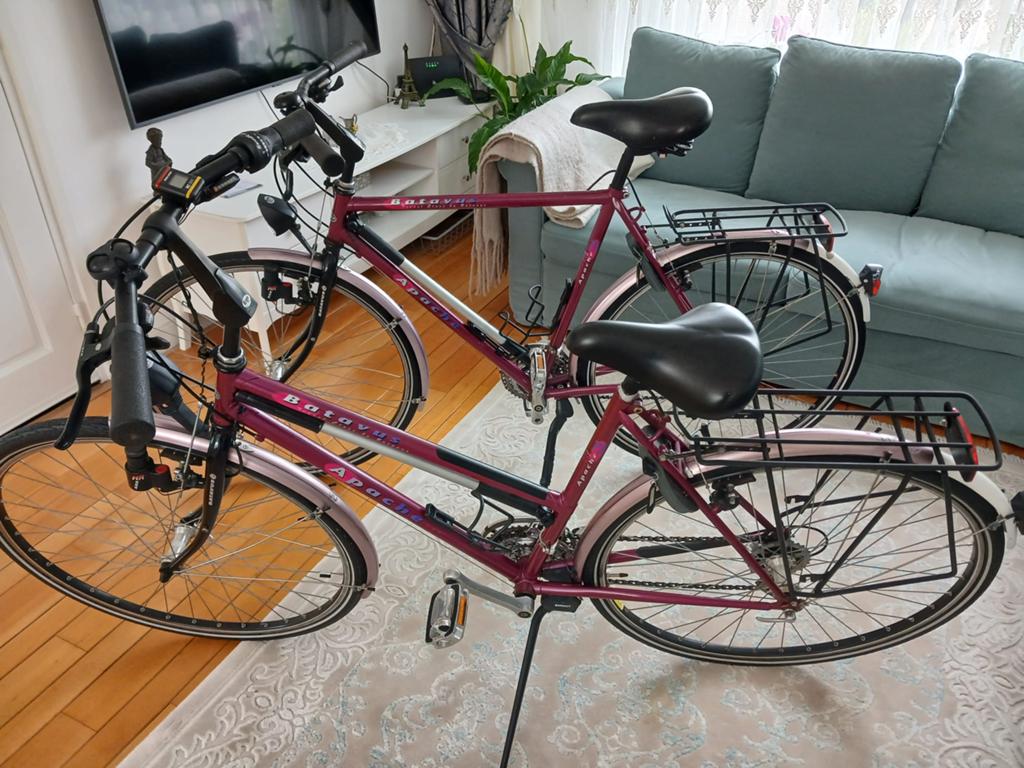Batavus Apache Dames- & Herenfiets, Fietsen en Brommers, Fietsaccessoires | Fietssloten, Zo goed als nieuw, Ringslot, Ophalen