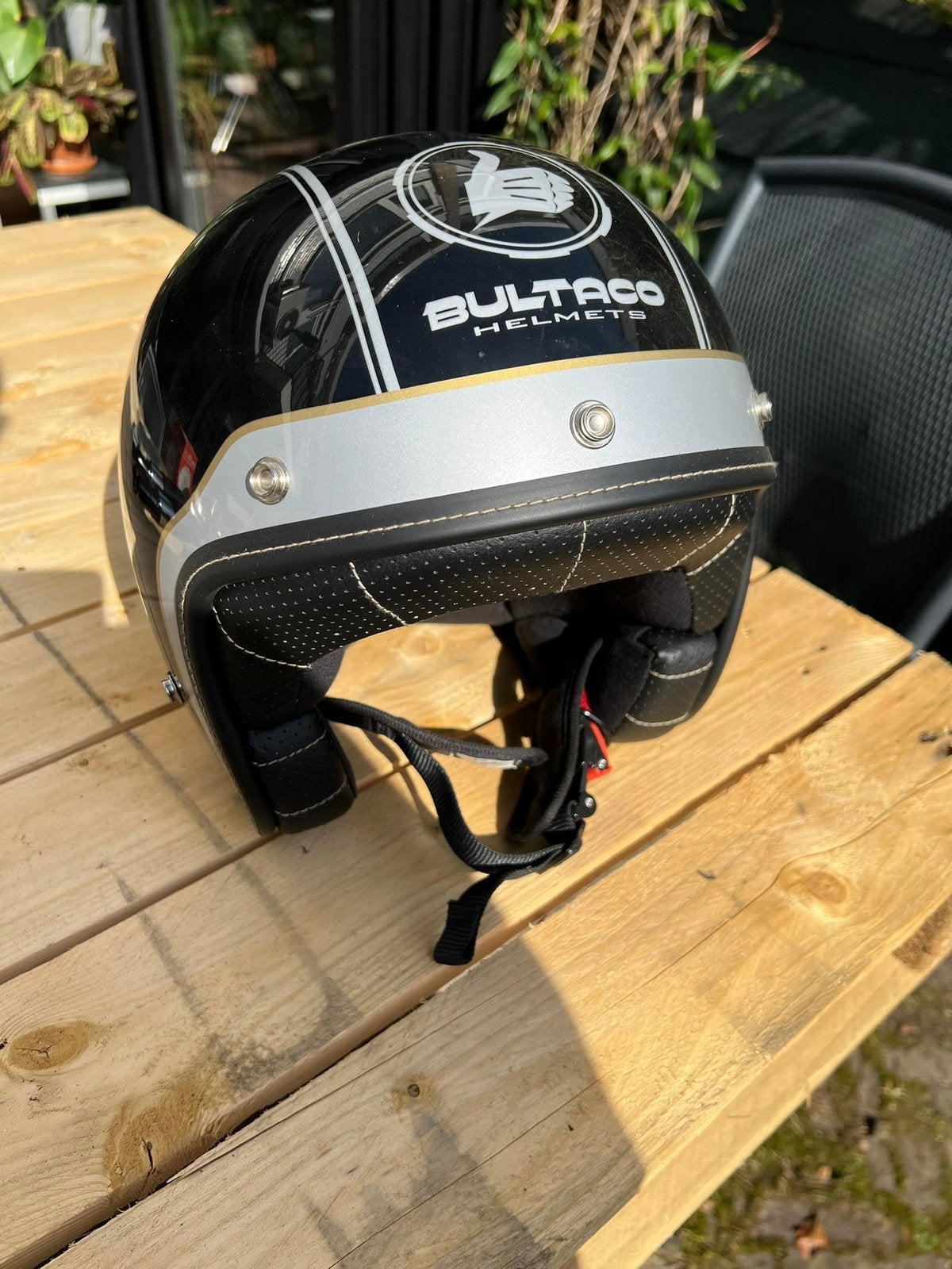 Bultaco motorhelm, Motoren, Ophalen of Verzenden, Tweedehands, Integraalhelm, Overige merken