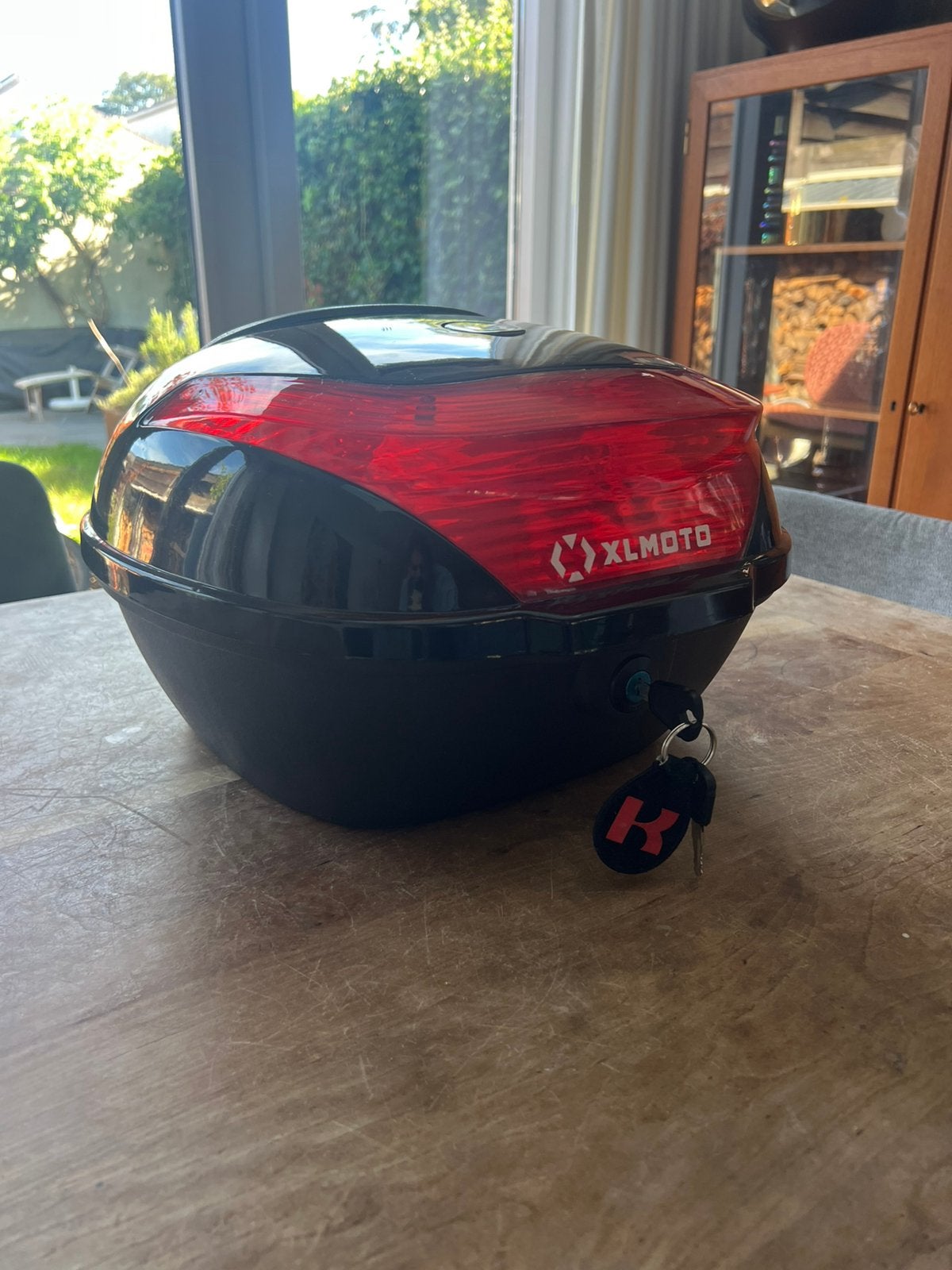 Topkoffer / Scooter koffer met rugleuning, Ophalen, Gebruikt