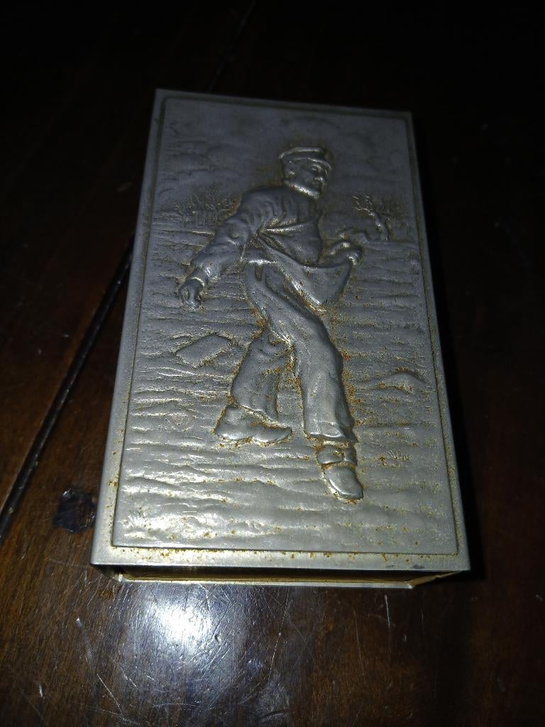 Albatros metalen doosje,11,5x6,5x3cm, Ophalen of Verzenden, Gebruikt, Overige typen