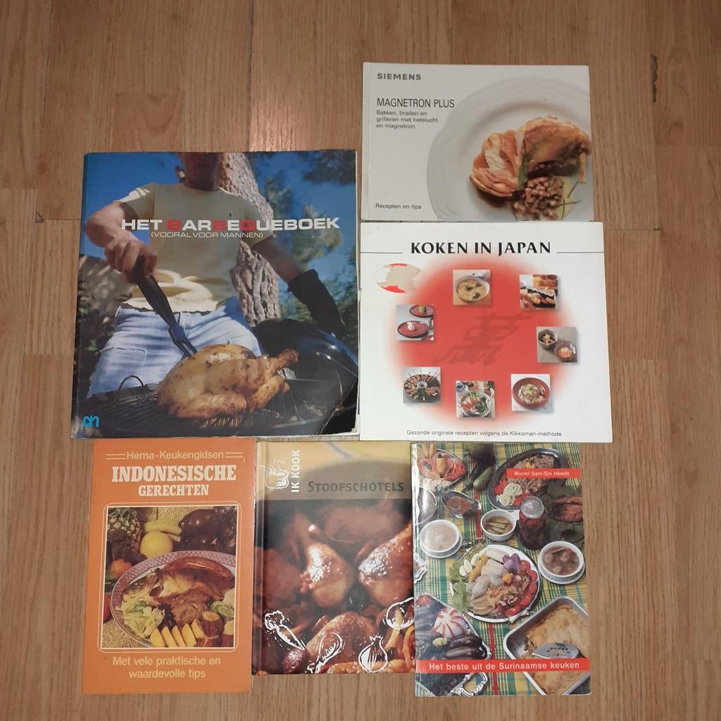 Diverse Kookboeken: BBQ, Indonesisch, Stoofschotels & meer, Boeken, Kookboeken, Gelezen, Azië en Oosters, Diverse auteurs, Ophalen of Verzenden