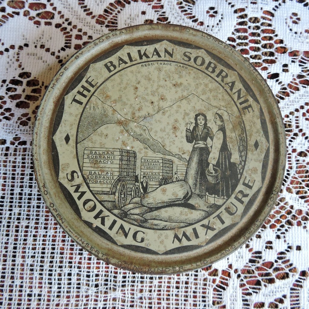 Leuk oud tabak blikje van Balkan Sobranie Londen, Verzamelen, Ophalen of Verzenden, Zo goed als nieuw, Overige