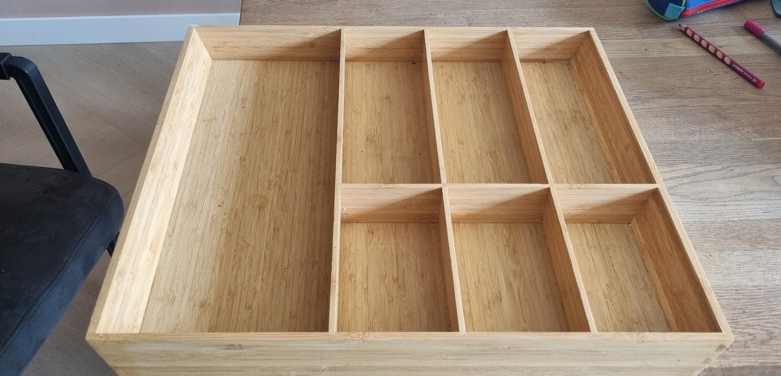 Bestekbak Bamboe 52x50cm - IKEA UPPdatera, Ophalen, Hout, Los bestek, Overige typen