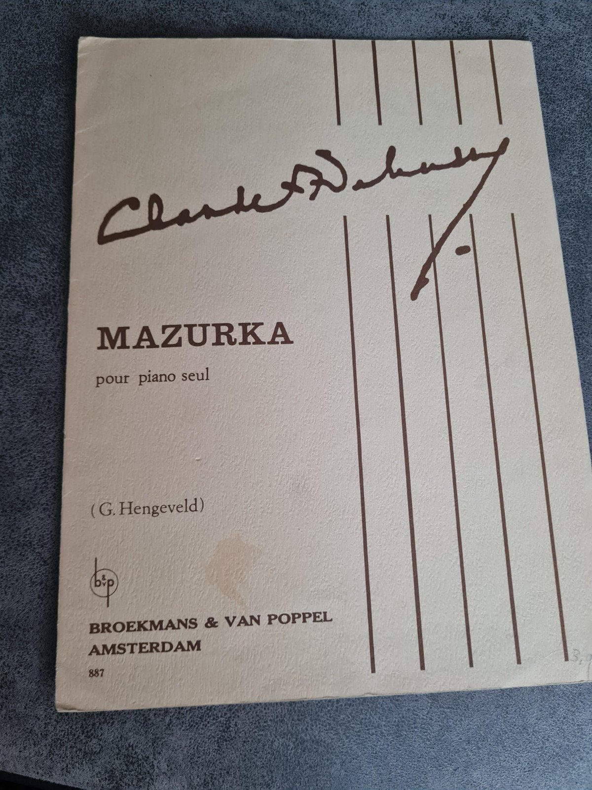 Claude Debussy - Mazurka voor piano (bladmuziek), Ophalen of Verzenden