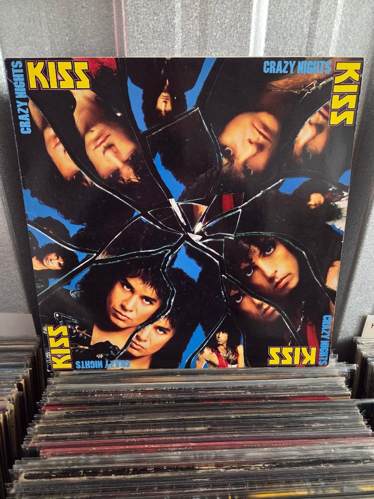 Hardrock/Metal lp KISS: CRAZY NIGHTS, Gebruikt, 1980 - 1989, 12 inch, Inclusief binnenhoes