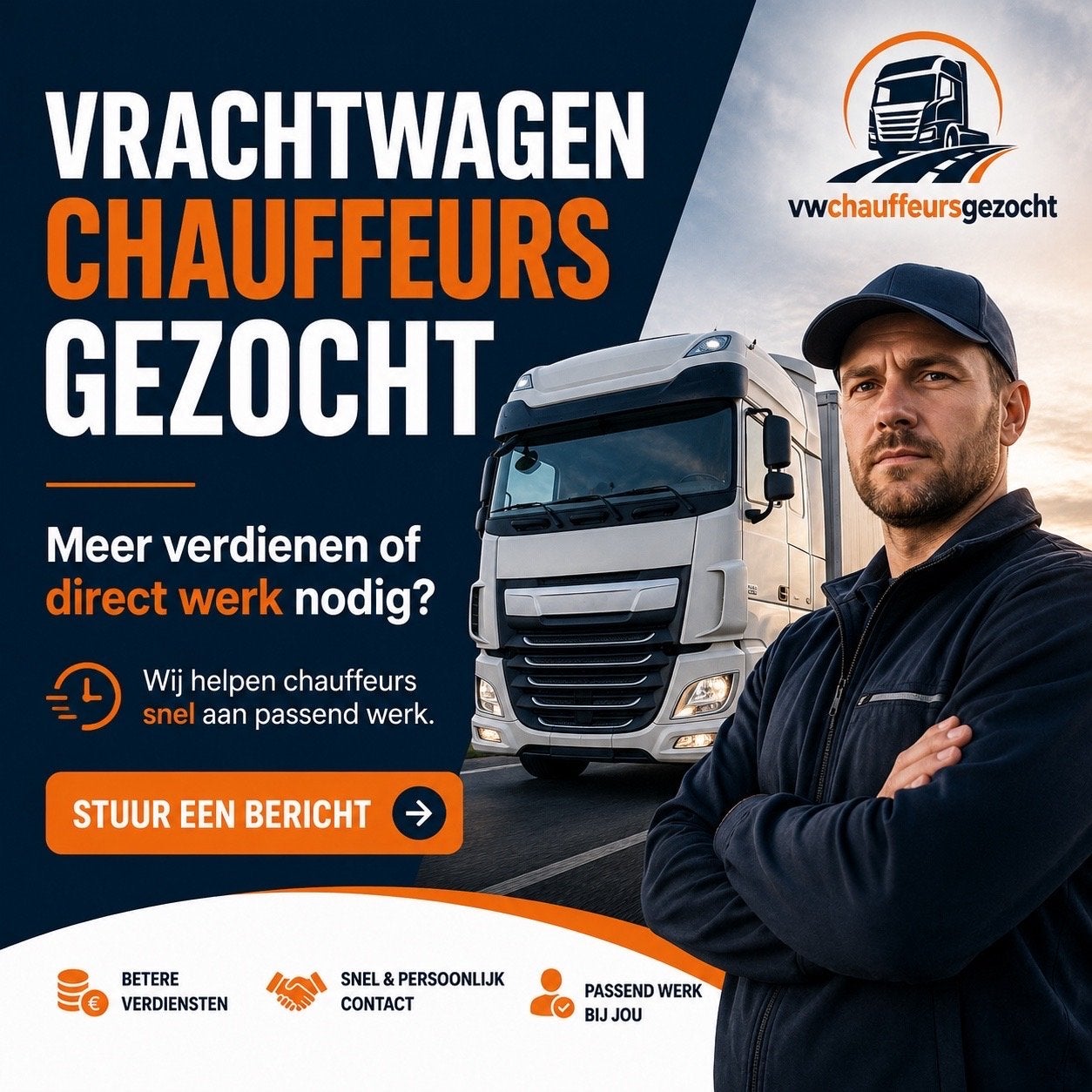 Vrachtwagen chauffeurs gezocht, Vacatures