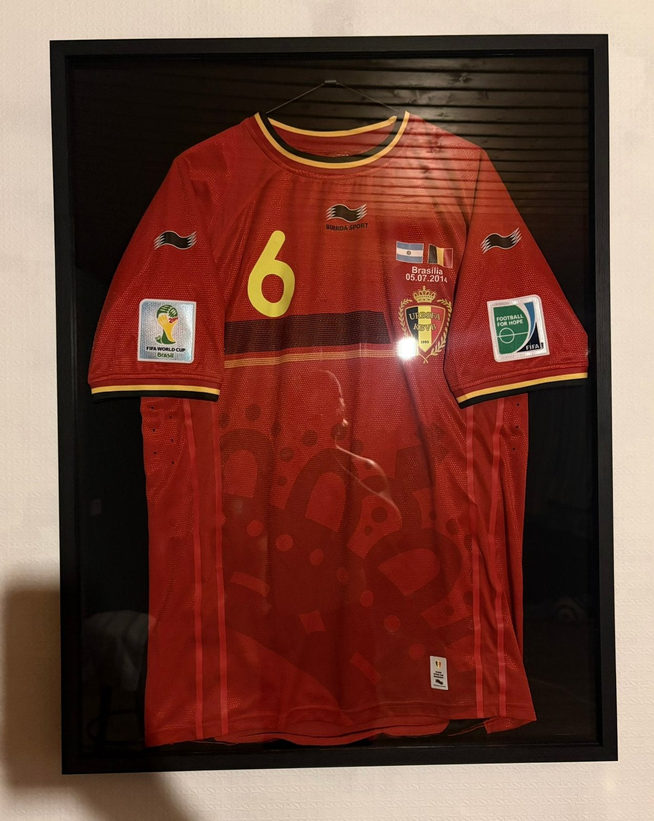 Matchworn shirt Axel Witsel WK 2014, Groter dan maat XL, Ophalen of Verzenden, Gebruikt, Shirt