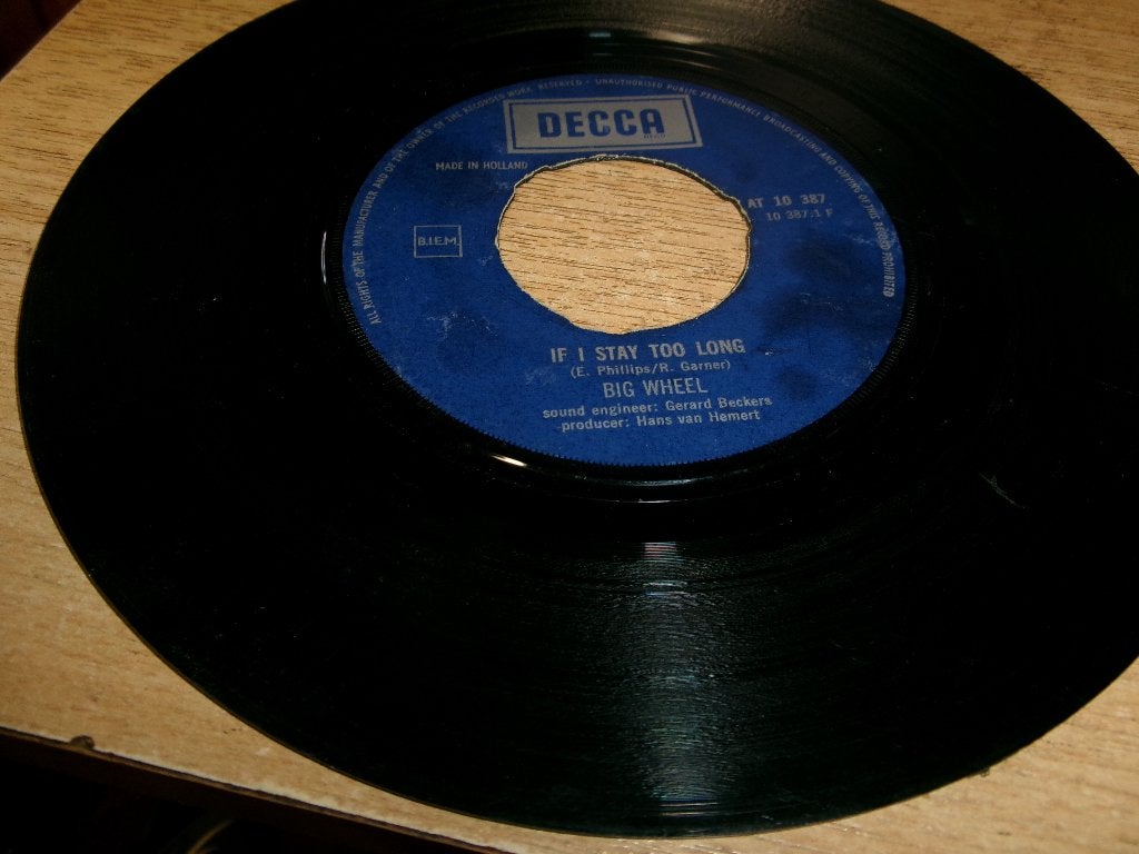 BIG WHEEL / If I stay too long / NL jukeboxsingle, Ophalen of Verzenden, Gebruikt, Pop