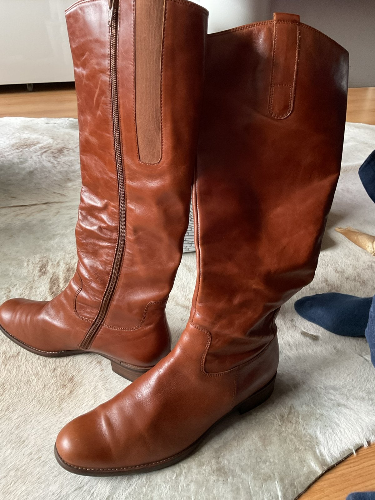 Gabor leren laarzen - Zo goed als nieuw, Kleding | Dames, Ophalen, Zo goed als nieuw, Bruin, Hoge laarzen