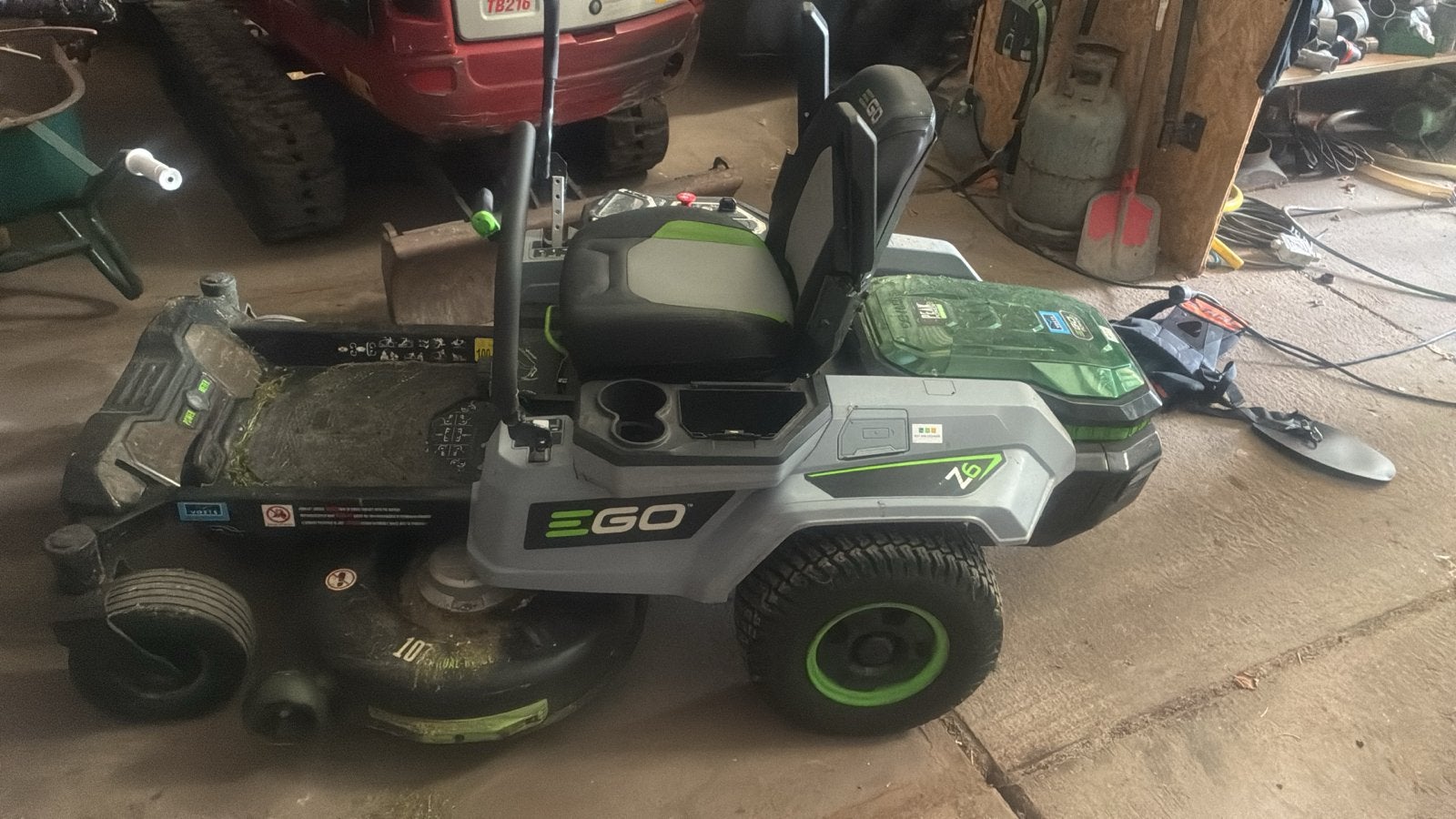 EGO Power+ ZT4200E-L Zero Turn Accu-Grasmaaier, Ophalen, Cirkelmaaier, Accu-grasmaaier, Mulchfunctie