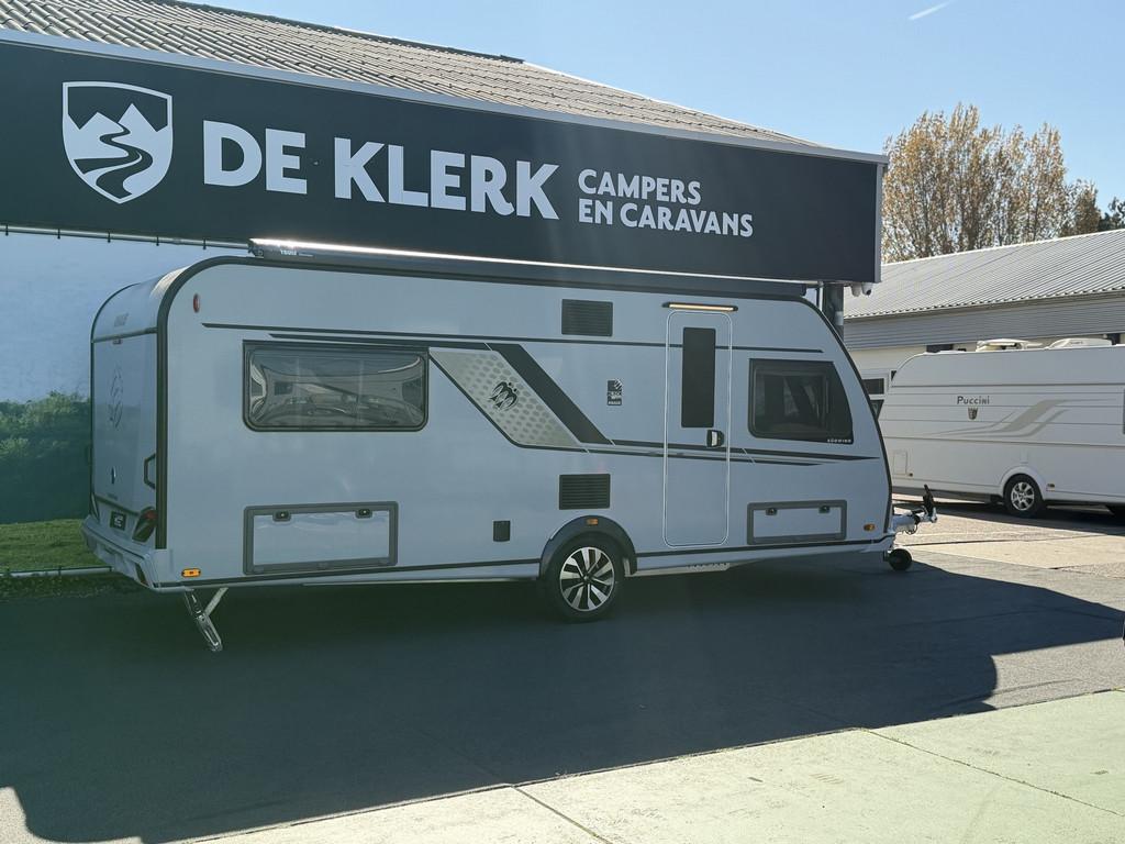 Knaus SUDWIND 580 UF Black Selection Campo vollo Grey / 50%, Caravans en Kamperen, Caravans, 7 tot 8 meter, Bedrijf, Info@deklerkcaravans.nl