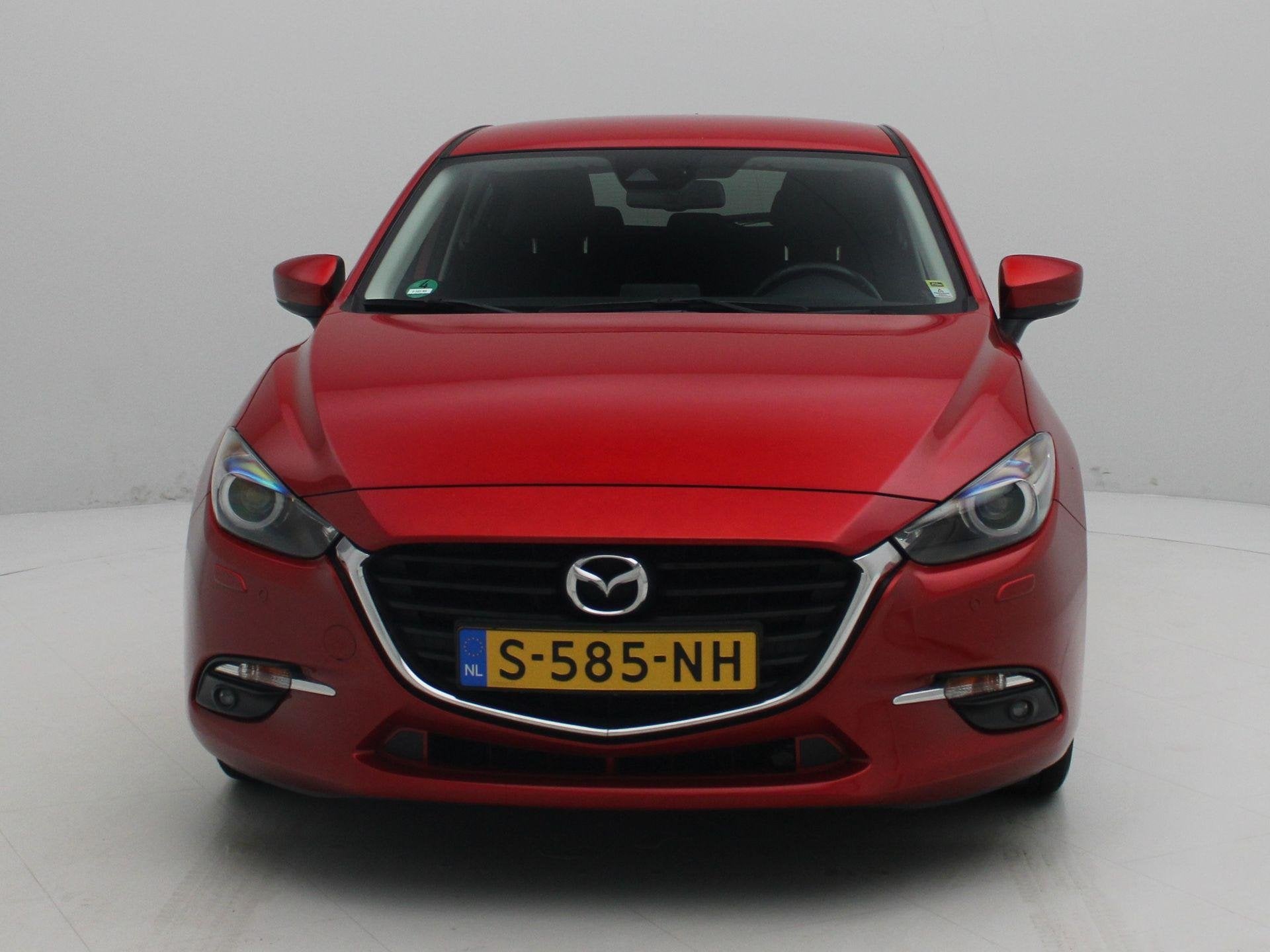 Mazda 3 2.0 SkyActiv-G 120 SkyLease+ | Automaat | Stoelverwa, Auto's, Stof, Gebruikt, 4 cilinders, Bedrijf