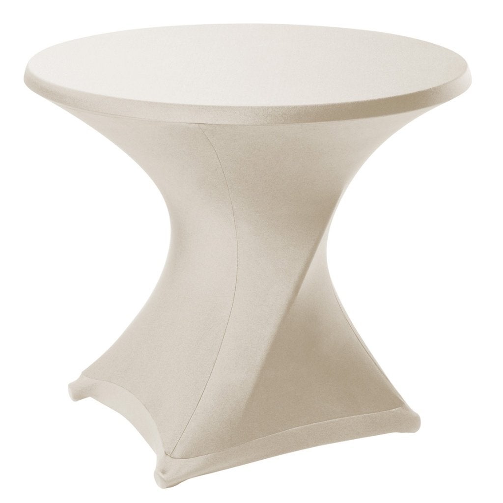 Bistro line tafelhoes stretch met ritssluiting 72x60cm creme, Rond, Nieuw, Ophalen of Verzenden, Beige
