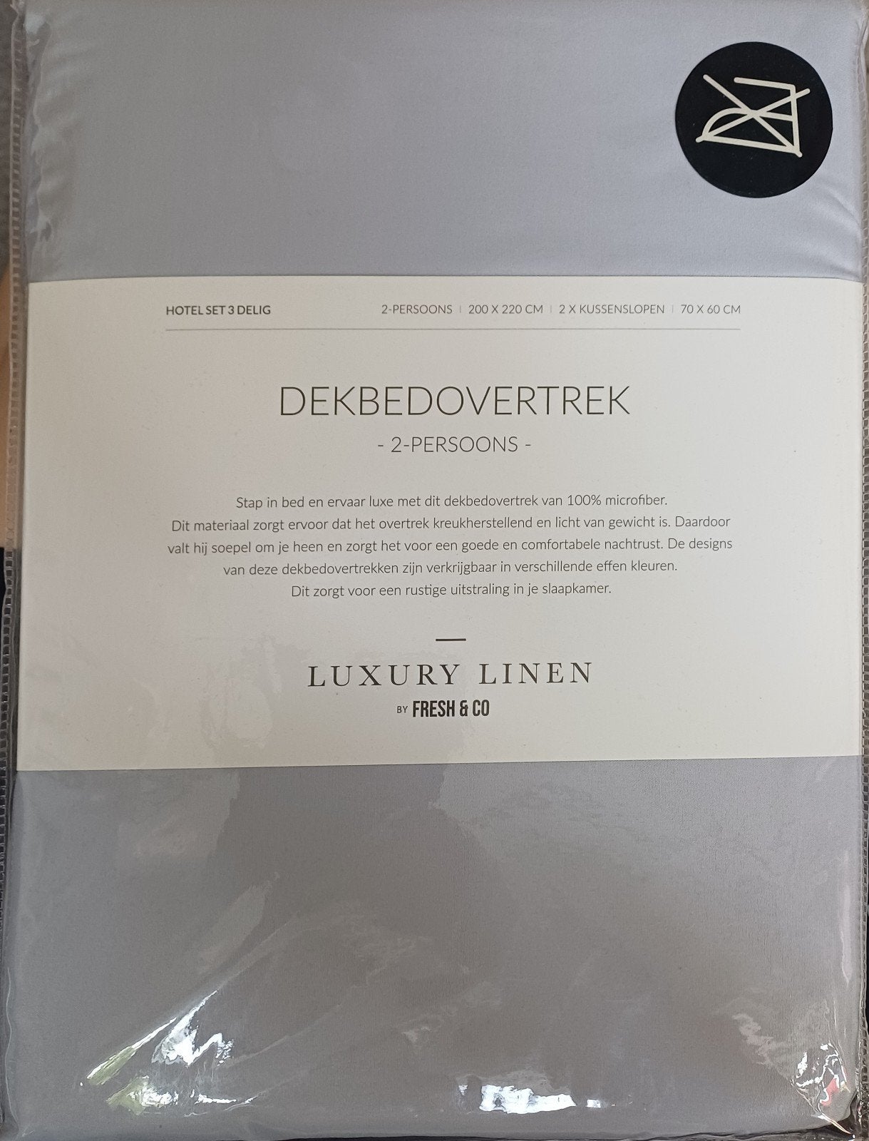 Dekbedovertrek Luxury Linnen 200 x 220, Ophalen of Verzenden, Tweepersoons, Dekbedovertrek