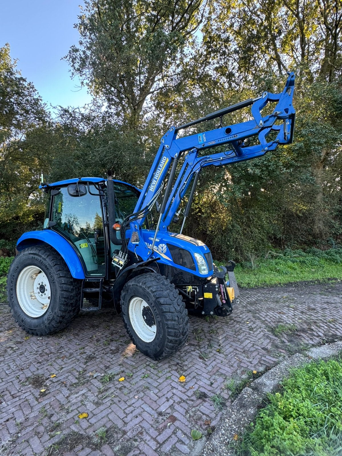 Zeer nette New Holland T4.75 powerstar full options marge!, Ophalen, Gebruikt, Tot 2500, Tot 80 Pk