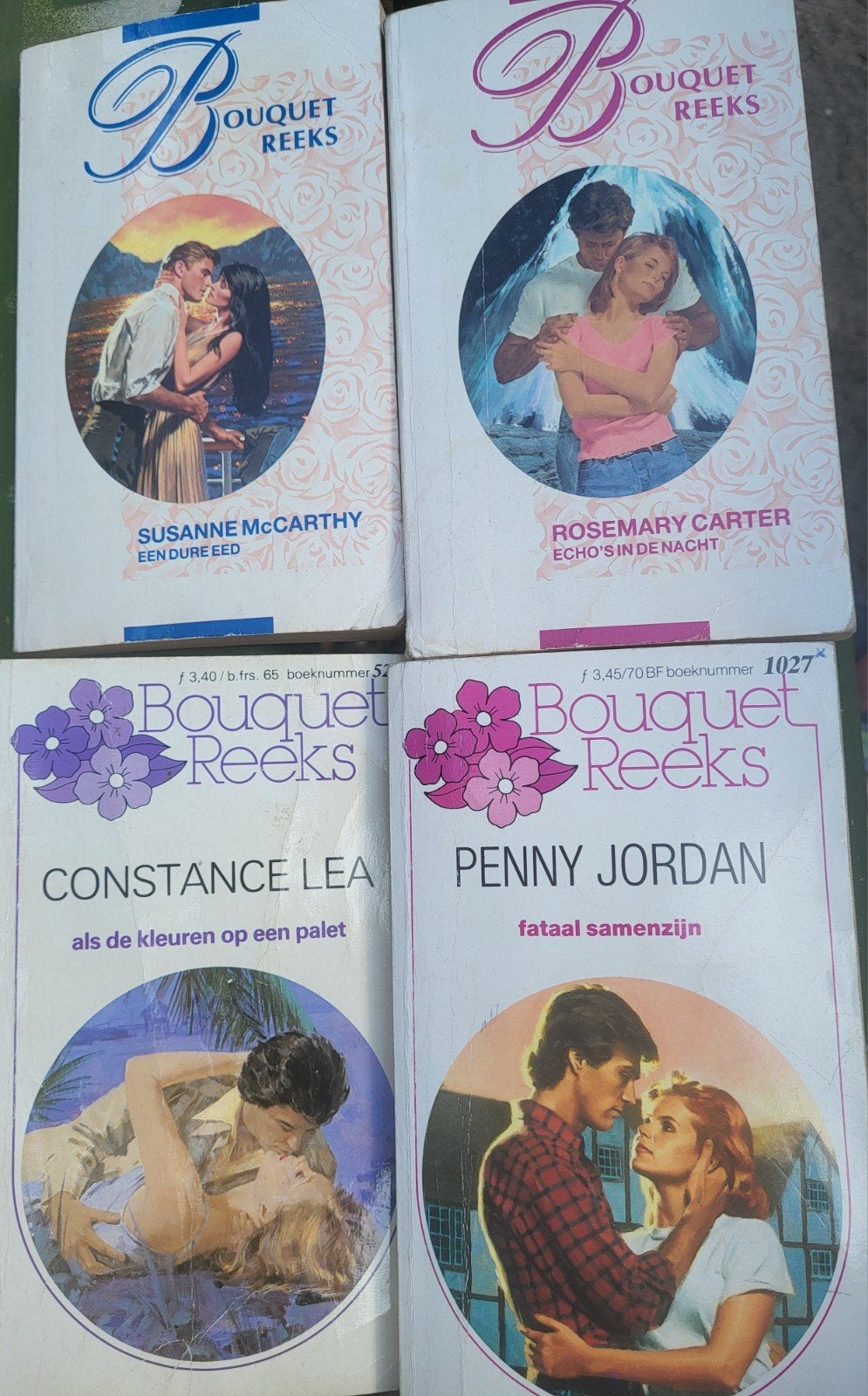 Bouquet Reeks Romantische Romans - 4 Boeken, Ophalen of Verzenden, Gelezen, Diverse auteurs, Nederland