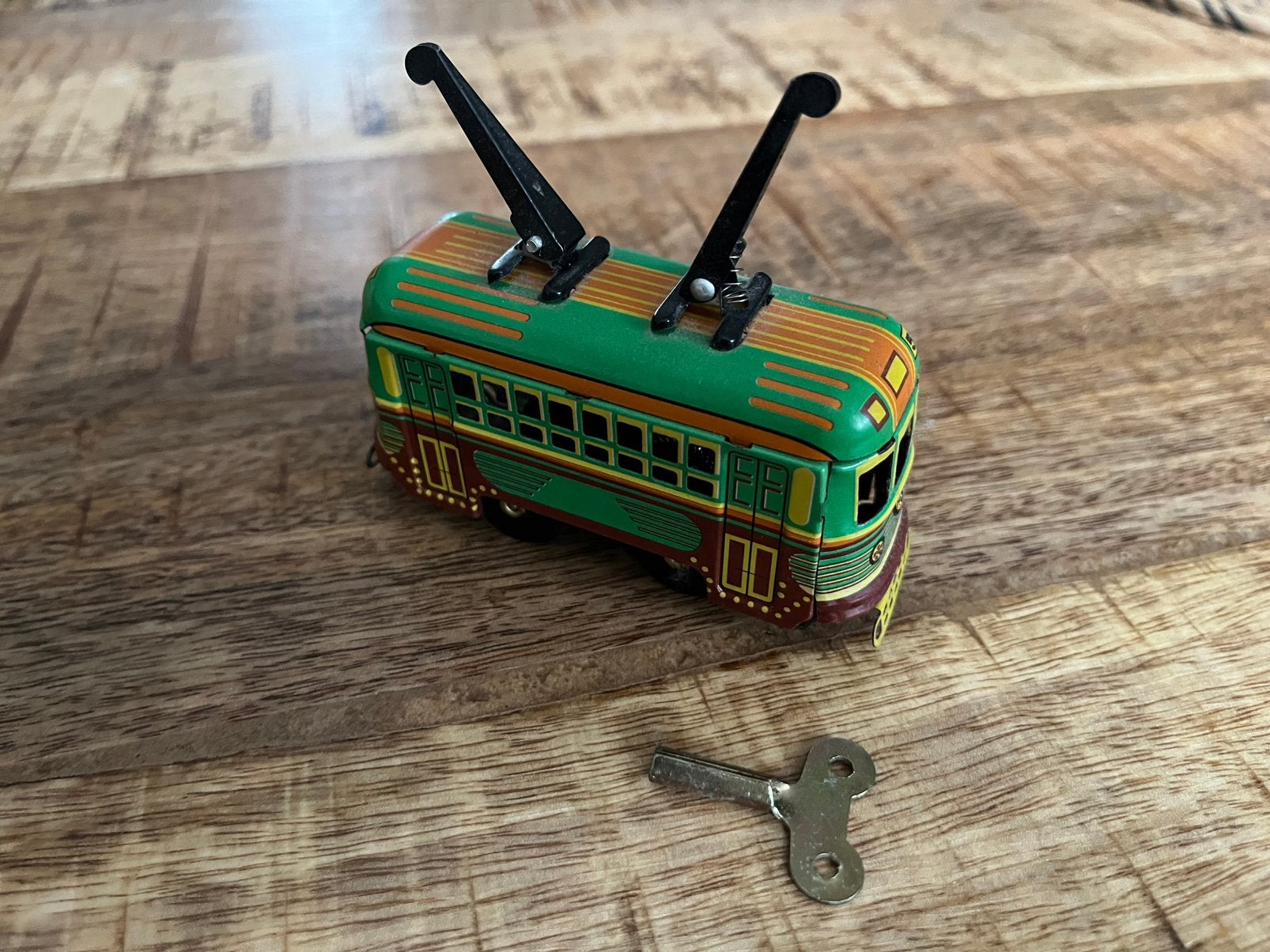 Blikken speelgoed tram | Retro - opwindbaar, Ophalen of Verzenden, Zo goed als nieuw