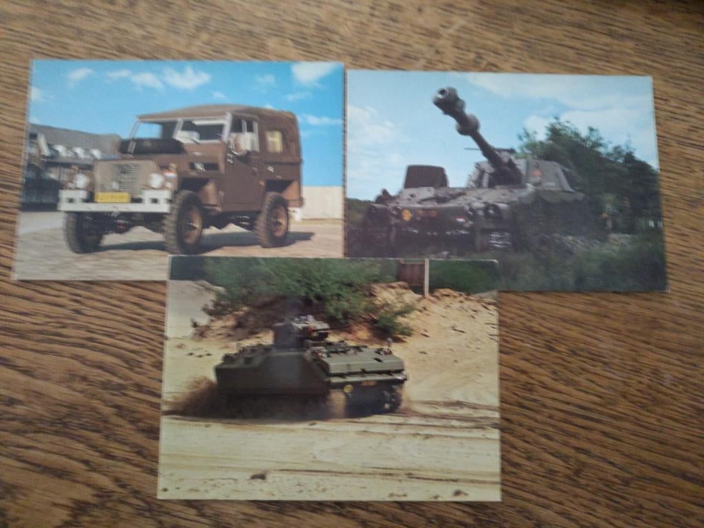 Ansichtkaarten Koninklijke Landmacht - Militair materieel, Ophalen of Verzenden