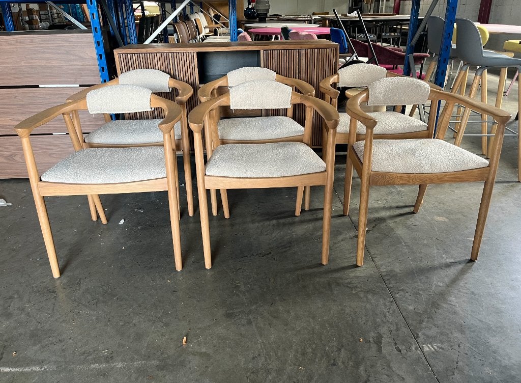 NOGA design Eetkamerstoel Lou set van 6 | €399 p stuk, nu, Huis en Inrichting, Stoelen, NOGA design, NOGA design, NOGA design