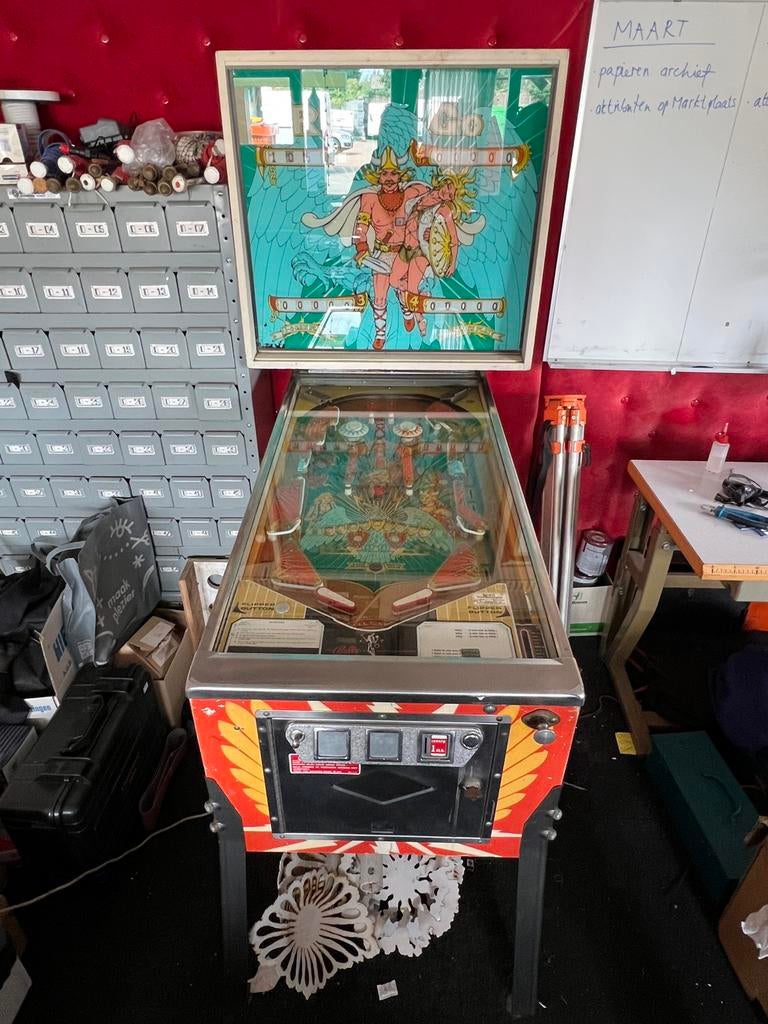 Vintage flipperkast Bally Ro-Go 1974 werkend, Ophalen, Gebruikt, Mechanisch, Bally