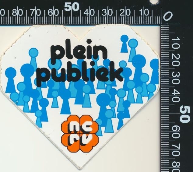 Sticker: NCRV - Plein publiek (3), Verzamelen, Stickers, Ophalen of Verzenden, Zo goed als nieuw, Film, Tv of Omroep