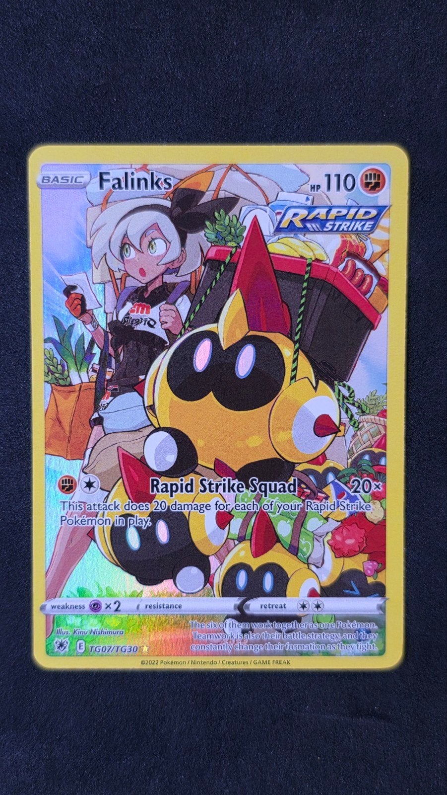 Falinks Pokemon Kaart - Rapid Strike Squad TG07/TG30, Ophalen of Verzenden, Nieuw, Losse kaart, Foil