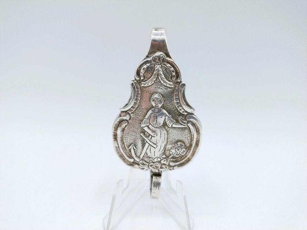 Zilveren tashaak, A. Oosterwerf, Sneek, ca. 1795, Verzenden, Zilver