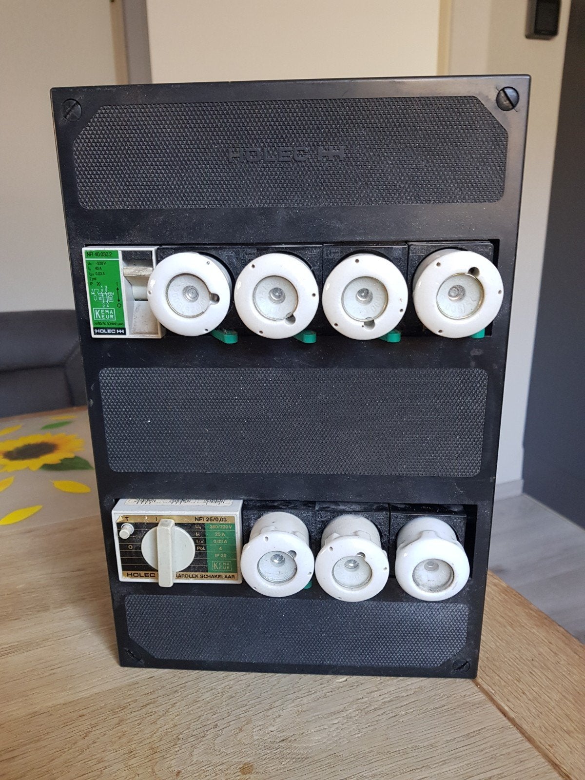 Te koop meterkast holec, Doe-het-zelf en Verbouw, Elektra en Kabels, Ophalen, Gebruikt, Overige typen