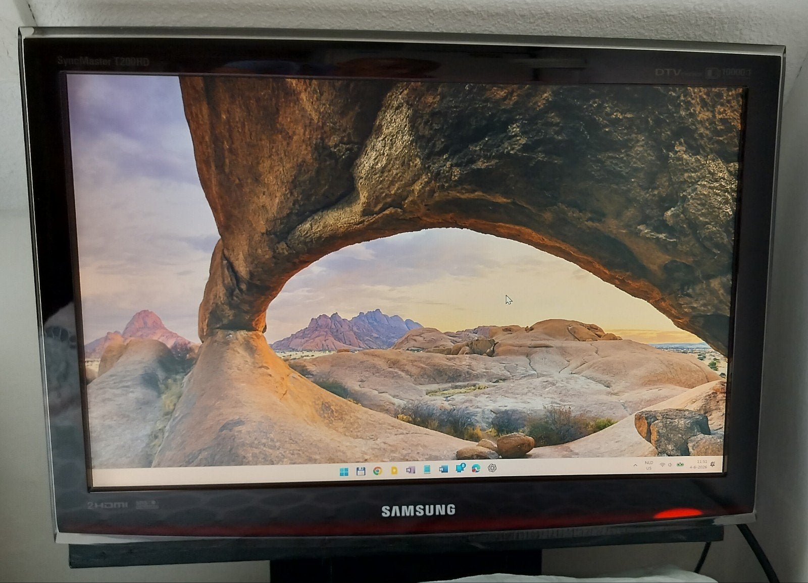 Samsung SyncMaster T200HD Monitor/TV met afstandsbediening, Ophalen, Gebruikt, 50 Hz, Samsung