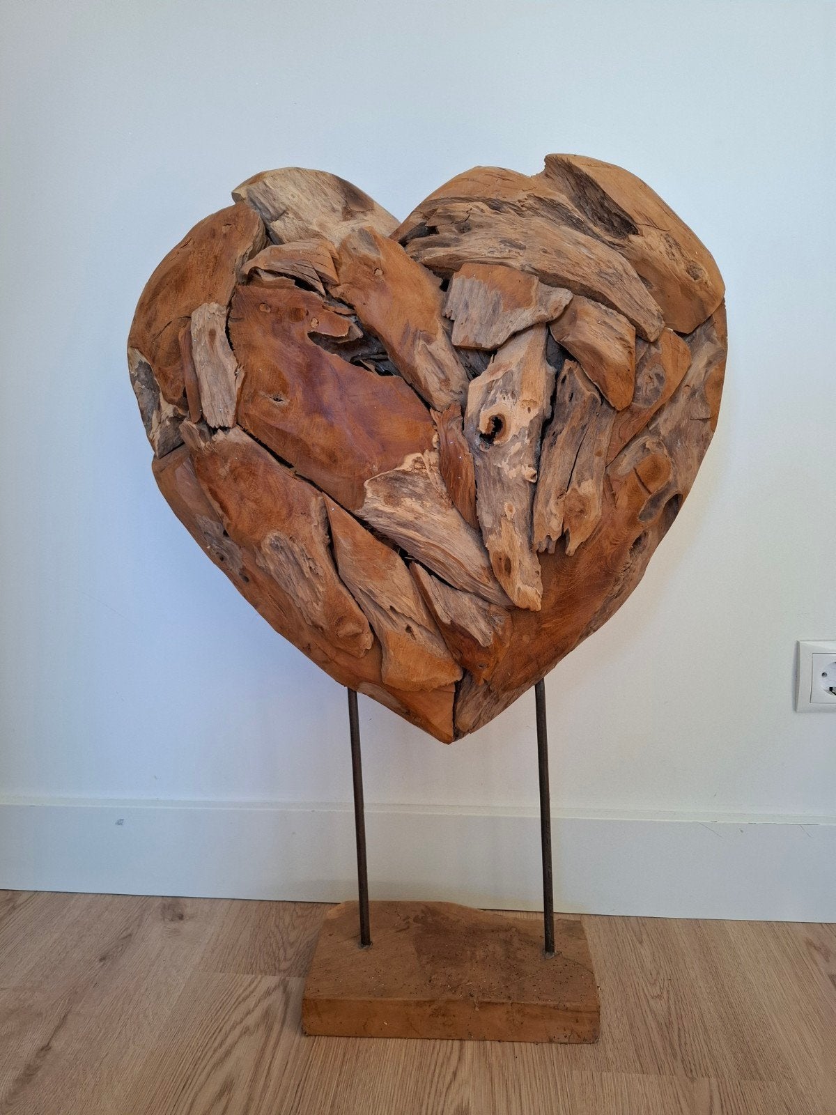 Decoratie/interieur HART • uniek & groot, Ophalen, Zo goed als nieuw, Beige, Hout