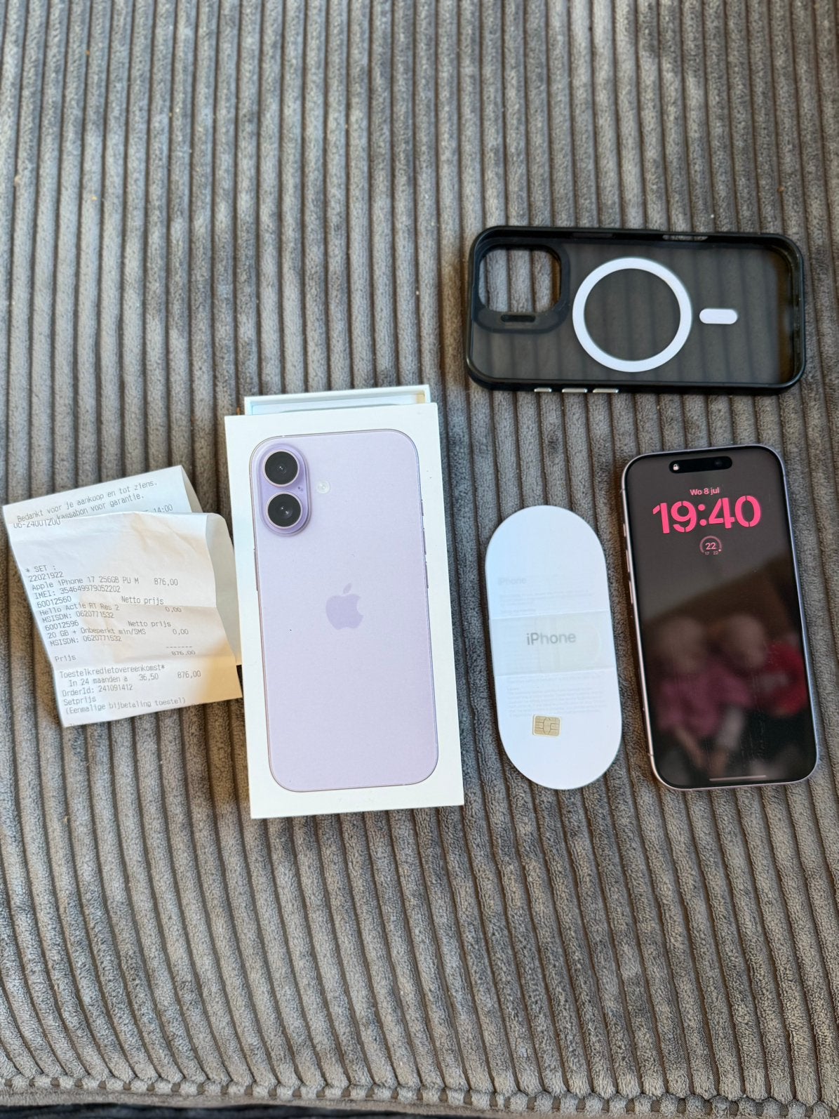 DEAL!!!! Iphone 17/99% + Iphone 16 PRO/95%, Telecommunicatie, Mobiele telefoons | Apple iPhone, 99 %, Paars, Zo goed als nieuw