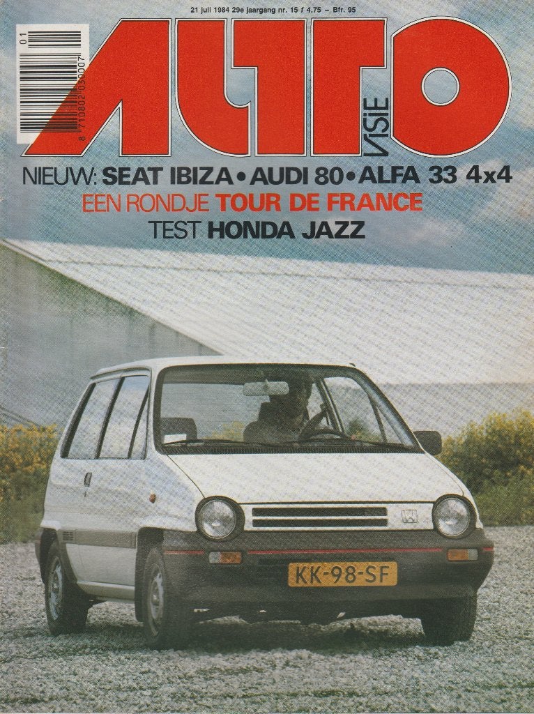 Honda Jazz ( Honda City AA ) test in Autovisie 1984, Gelezen, Honda, Ophalen of Verzenden, Autovisie