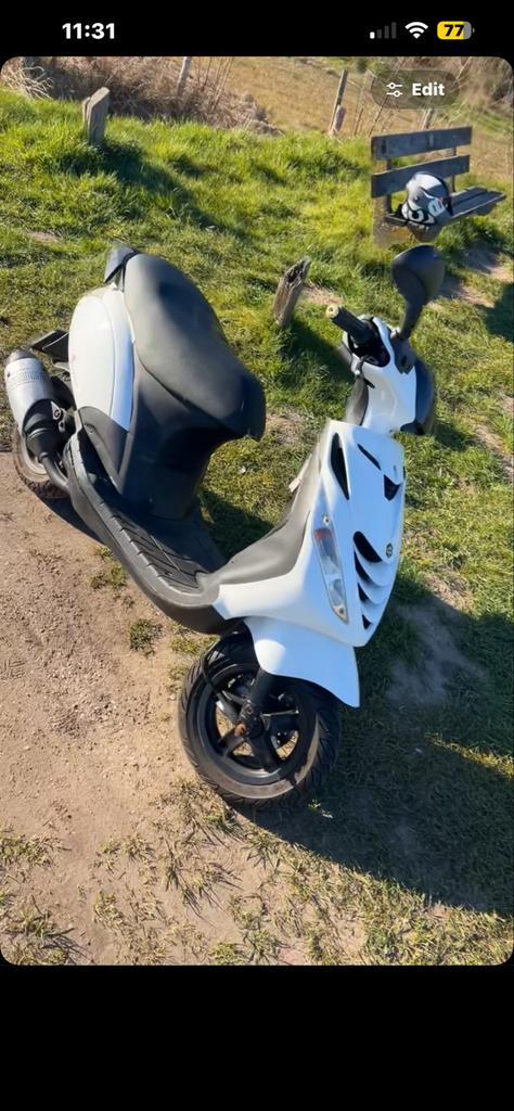 Piaggio Zip 2-takt Scooter - Wit, Tweetakt, Gebruikt, Maximaal 45 km/u, Zip