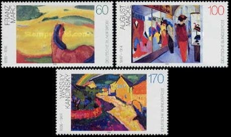DUITSLAND 1992 Schilderijen (I), Michel: 1617-19, Postfris., Verzenden, 1990 tot heden, Postfris