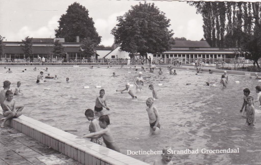 GA1517 Doetinchem Strandbad Groenendaal gelopen 1964, Verzenden, 1960 tot 1980, Gelopen, Gelderland