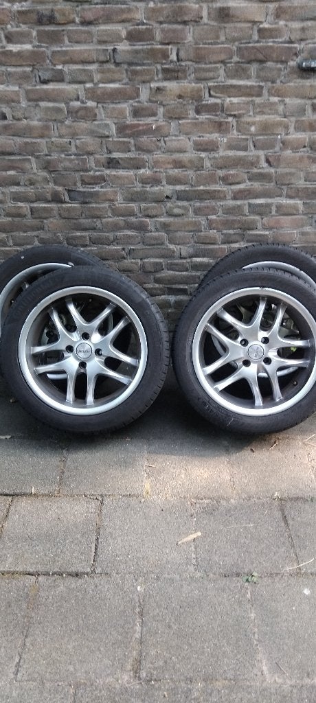 Continental Eco Contact banden met Platin velgen 225/45 R17, Auto-onderdelen, Banden en Velgen, Ophalen, Gebruikt, Banden en Velgen
